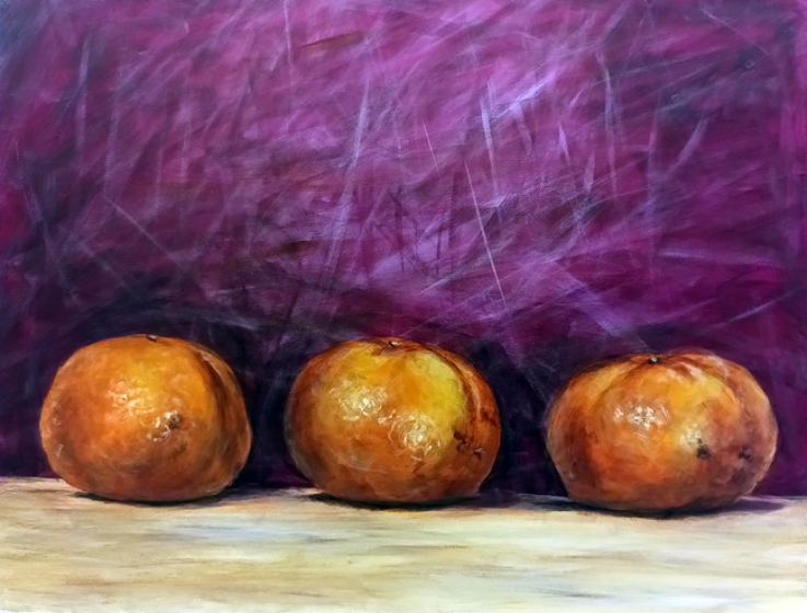 Acrylic Oranges painting