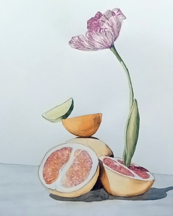flower and fruit painting