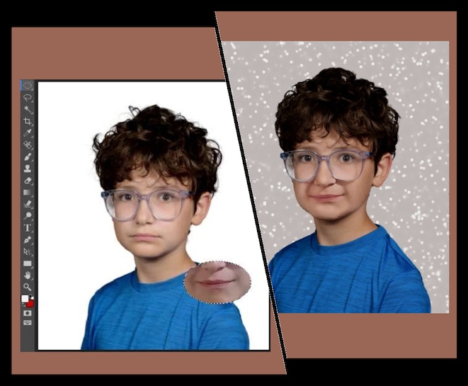 Photoshop image of boy